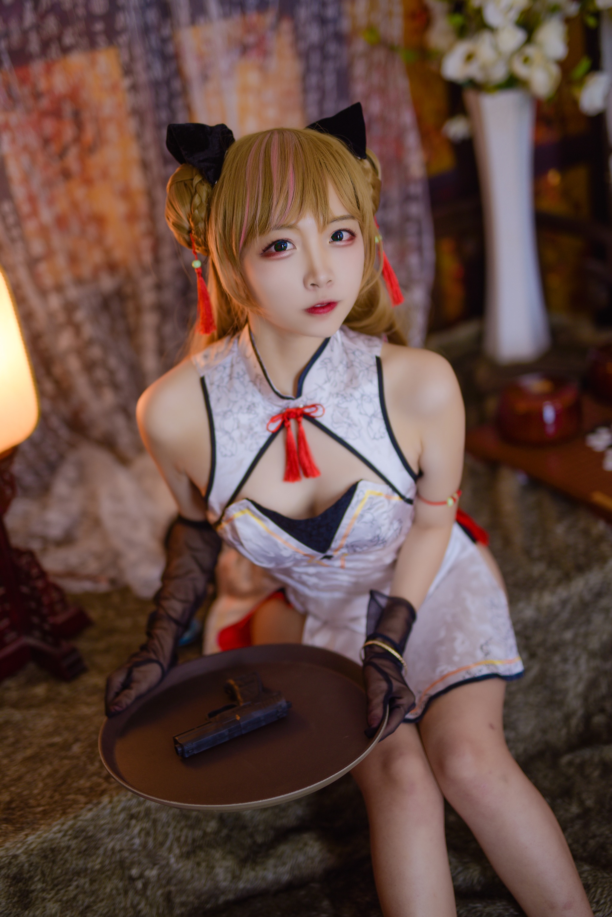 图片[1]-二佐Nisa – NO.045 二佐 旗袍本 少女前线MK23 [14P]-XikXak